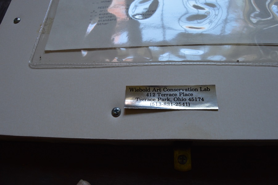 1875 J. Miesse Oil on Canvas Watermelon Still Life