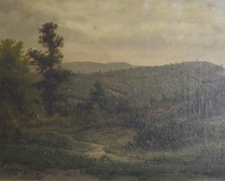 C.H. Shearer Oil on Canvas Landscape Painting