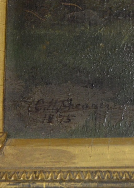 C.H. Shearer Oil on Canvas Landscape Painting