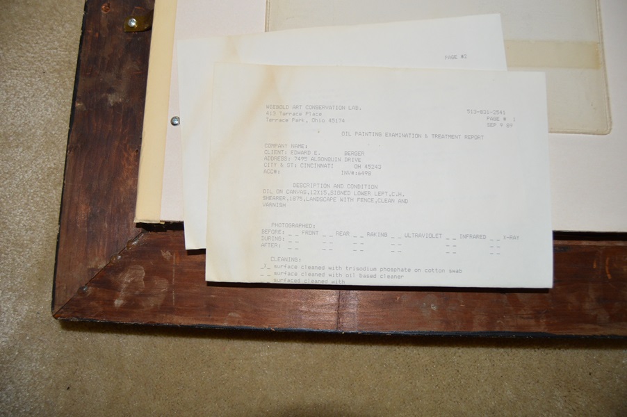 C.H. Shearer Oil on Canvas Landscape Painting