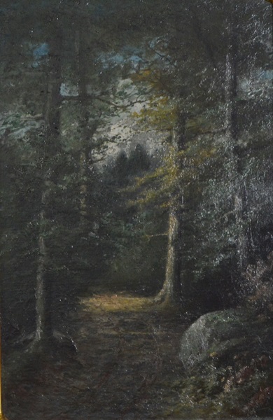 Early 20th Century Oil on Canvas Landscape