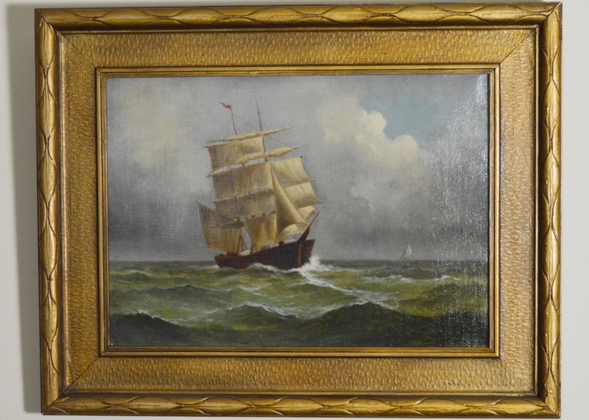 Early 20th Century Seascape Oil on Canvas