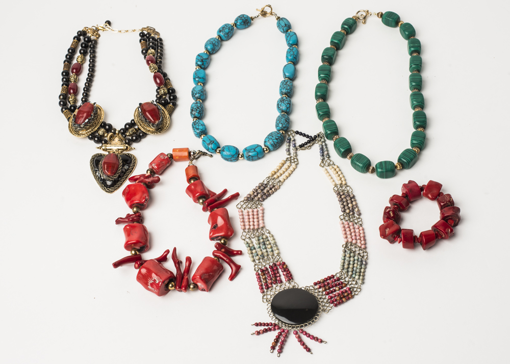 Large Beaded Costume Jewelry