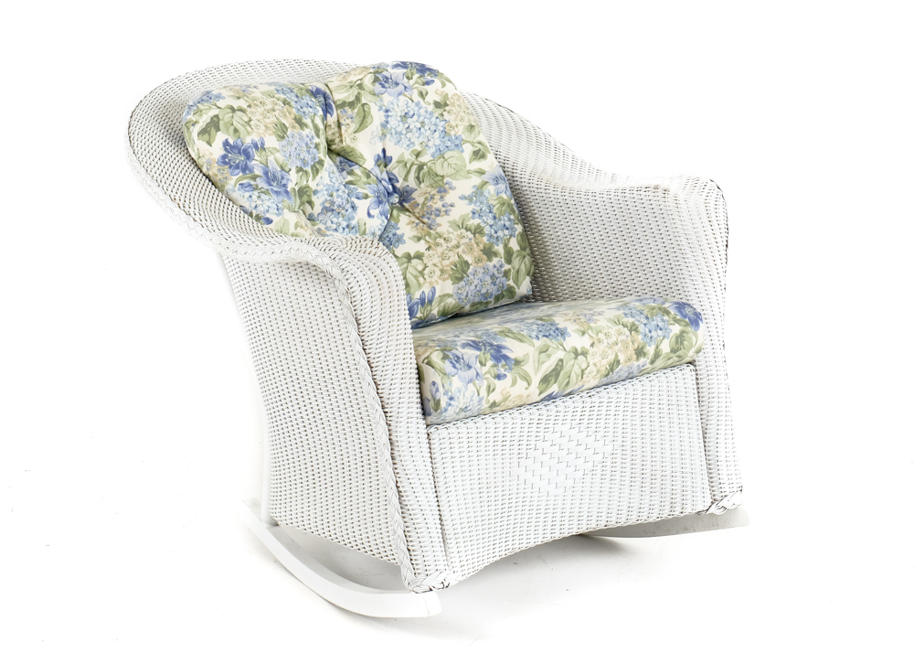 Floyd Landers Wicker Rocking Chair