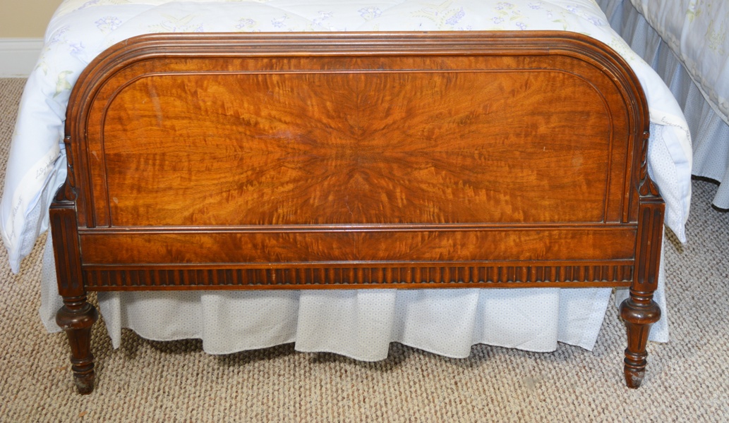 Two Antique Mahogany Twin Beds
