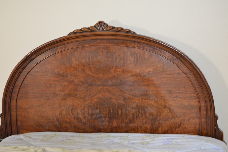 Two Antique Mahogany Twin Beds