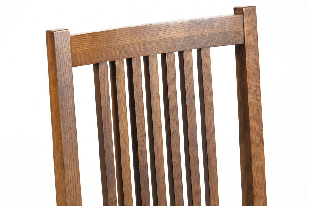 Frank Lloyd Wright - Prairie Style Oak Table and Six Chairs
