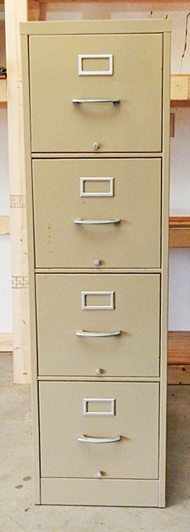 Four Drawer Aluminum File Cabinet