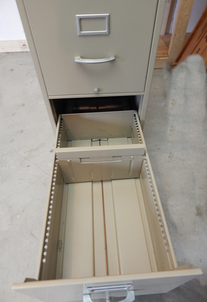 Four Drawer Aluminum File Cabinet