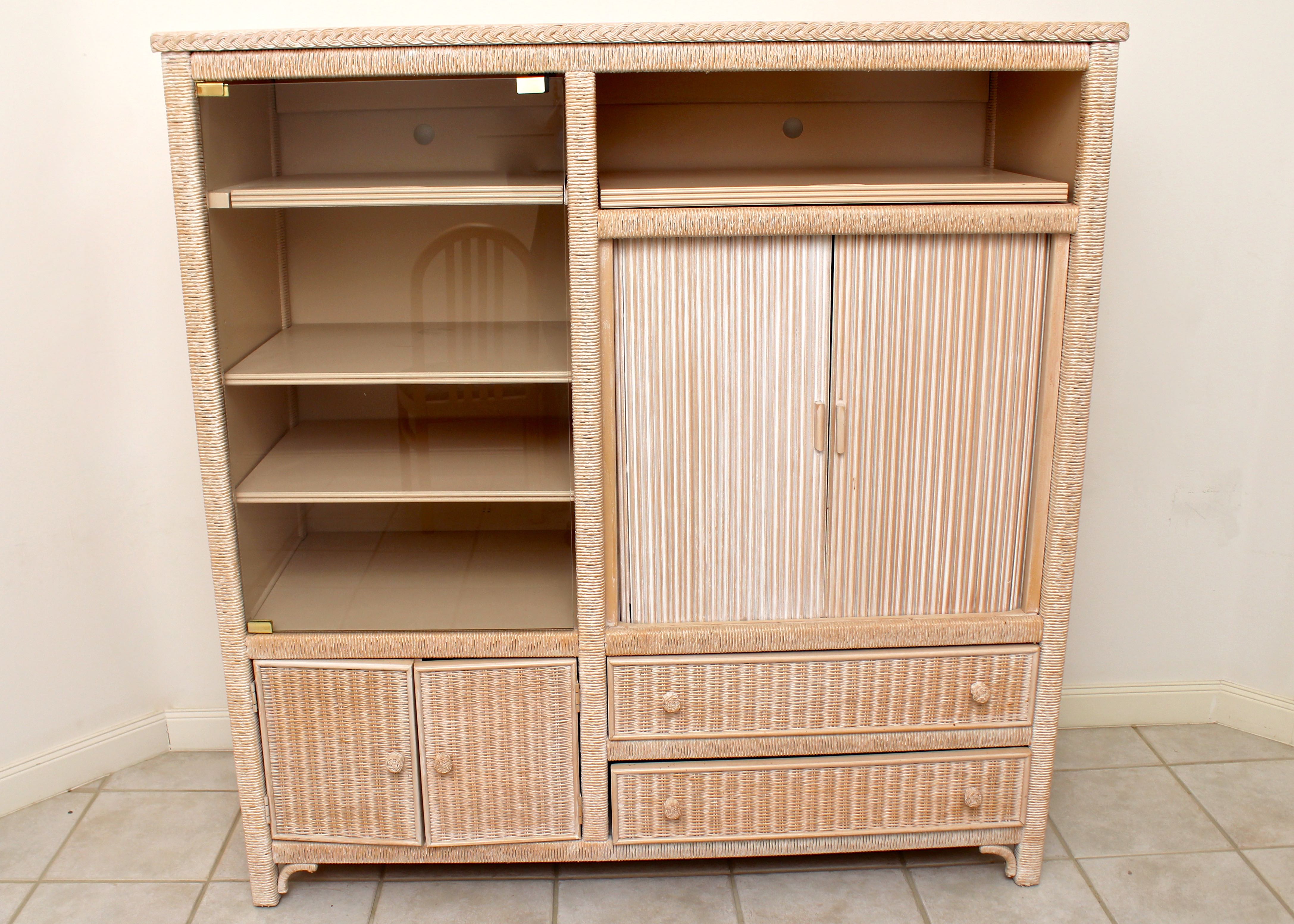 Wicker Entertainment Center by Lexington