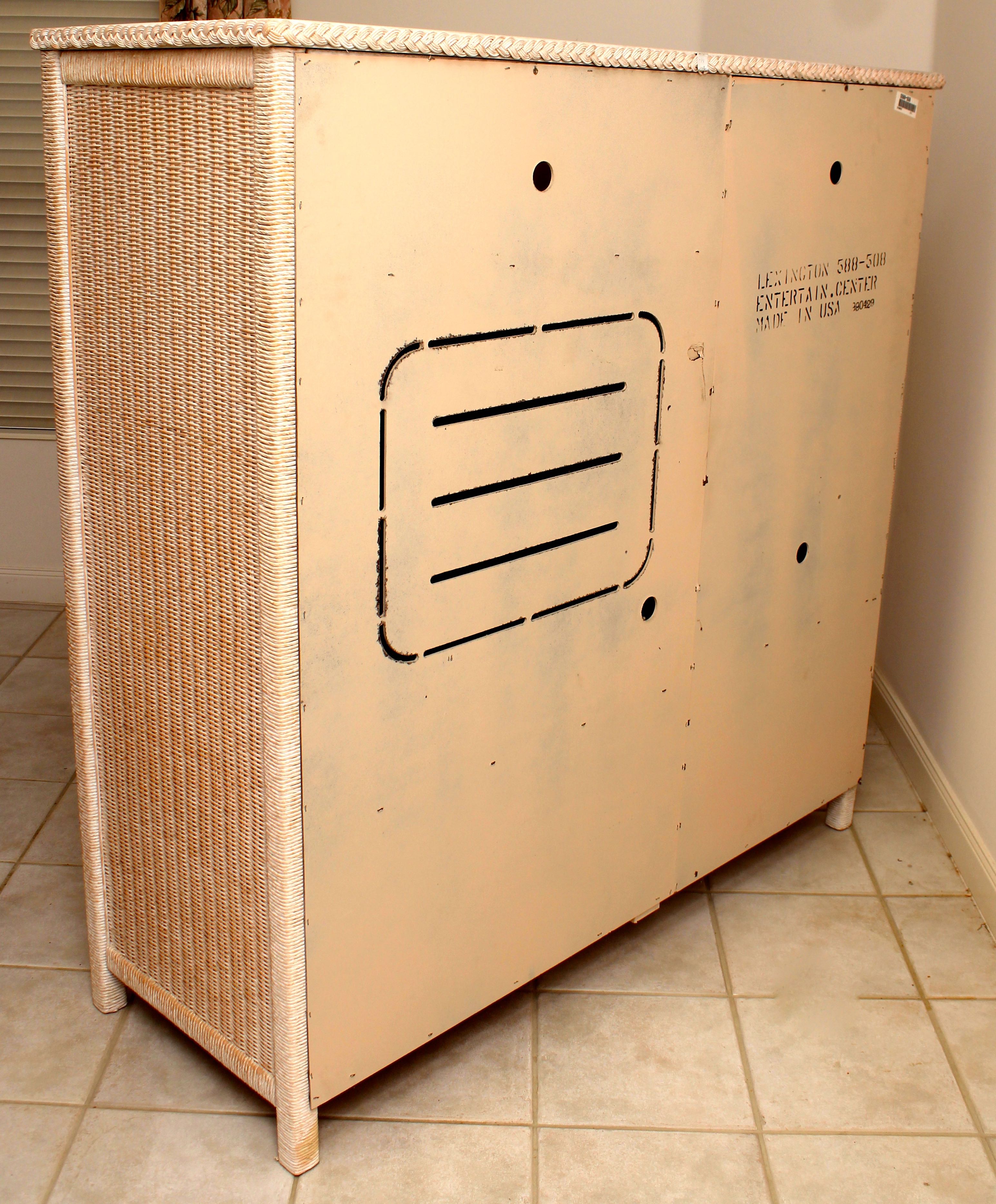 Wicker Entertainment Center by Lexington