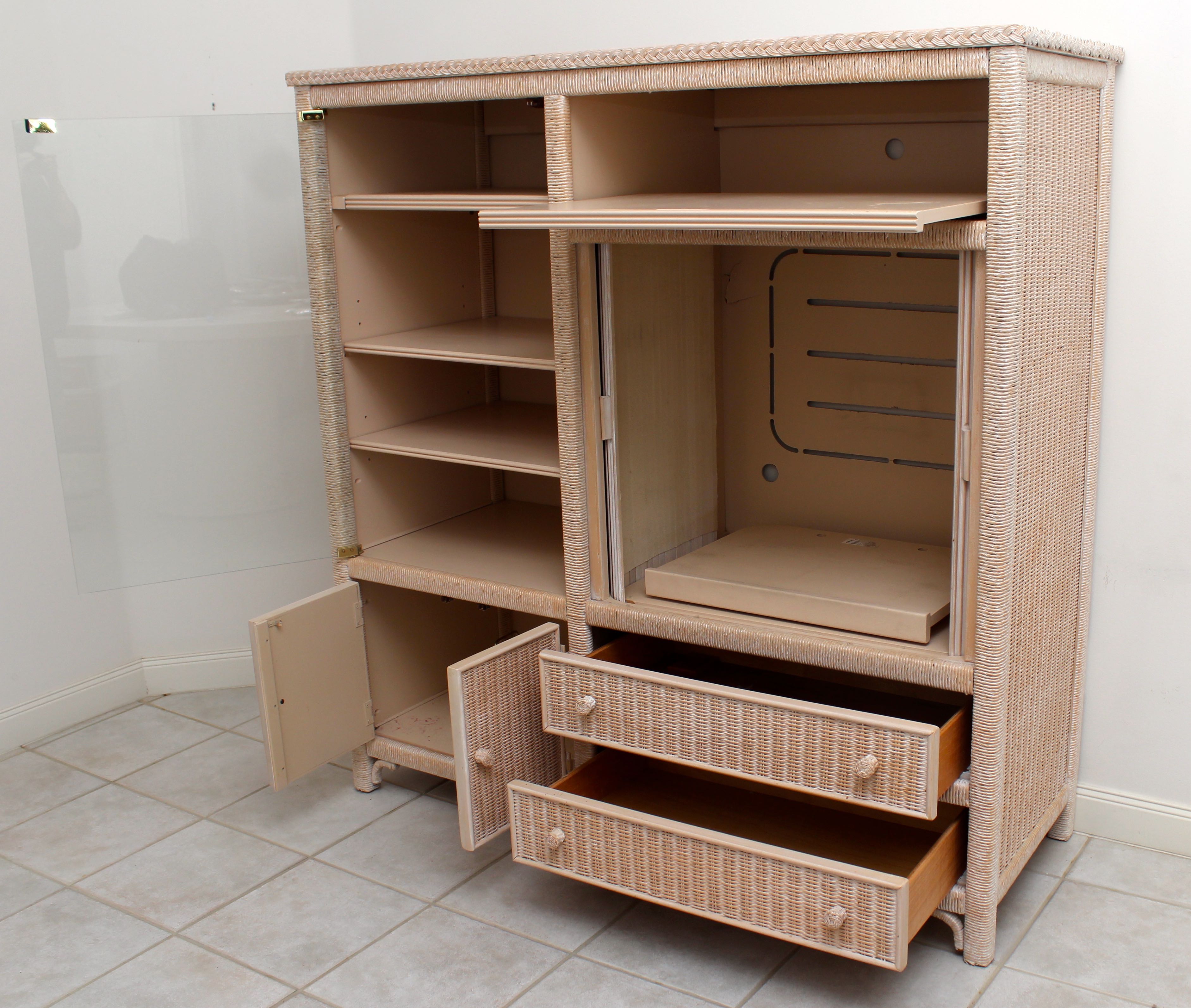 Wicker Entertainment Center by Lexington