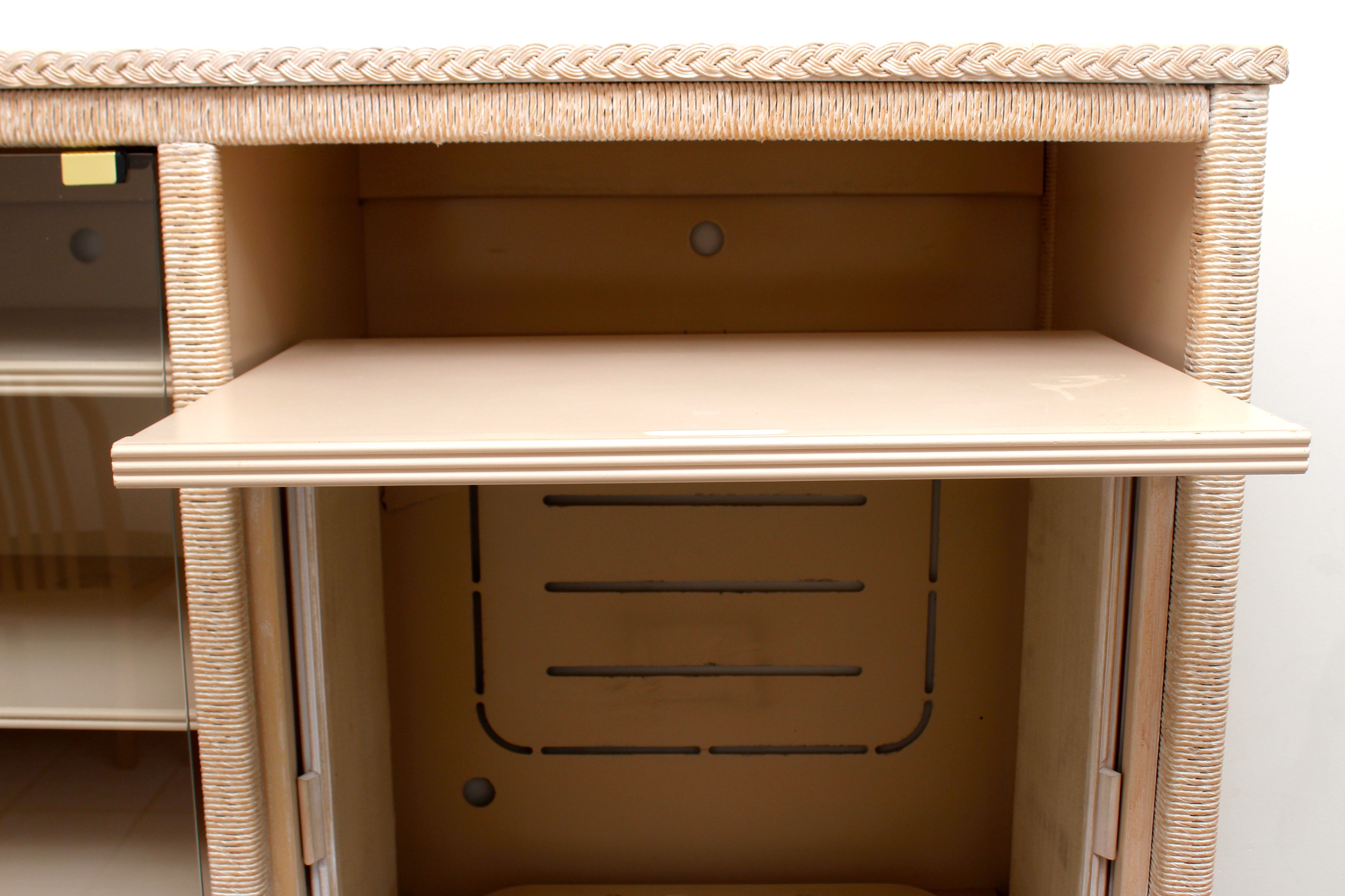 Wicker Entertainment Center by Lexington