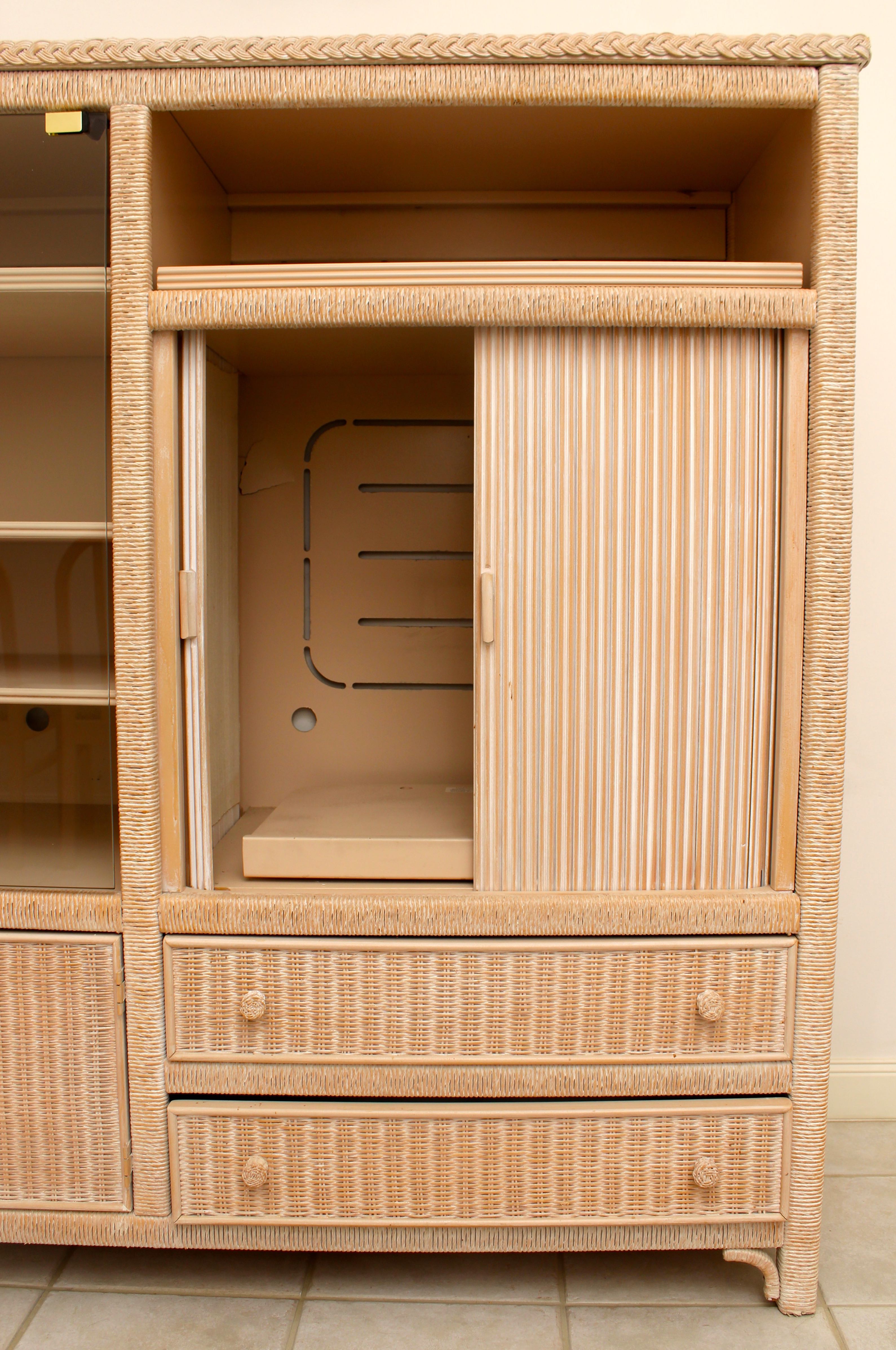 Wicker Entertainment Center by Lexington