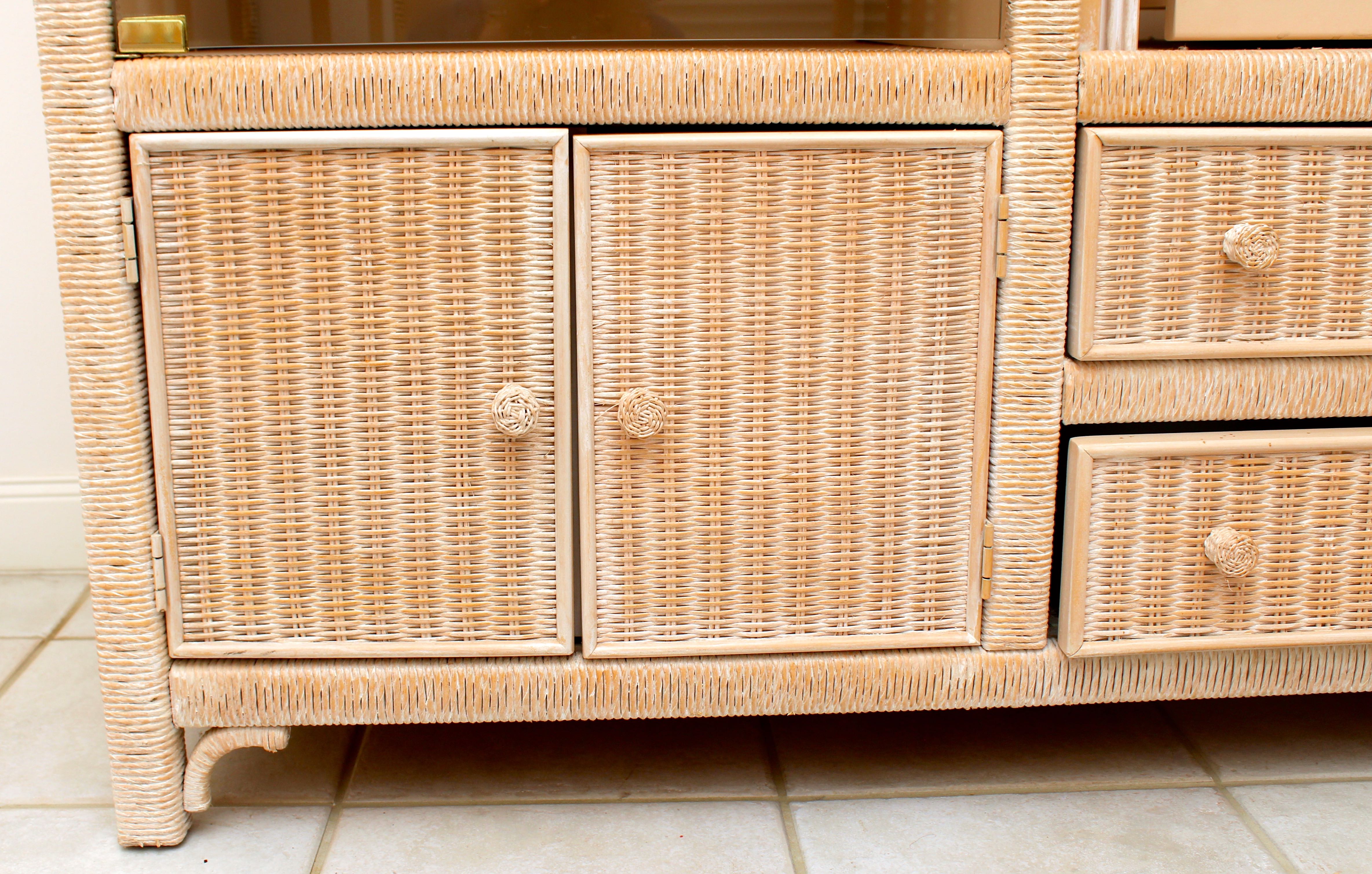 Wicker Entertainment Center by Lexington
