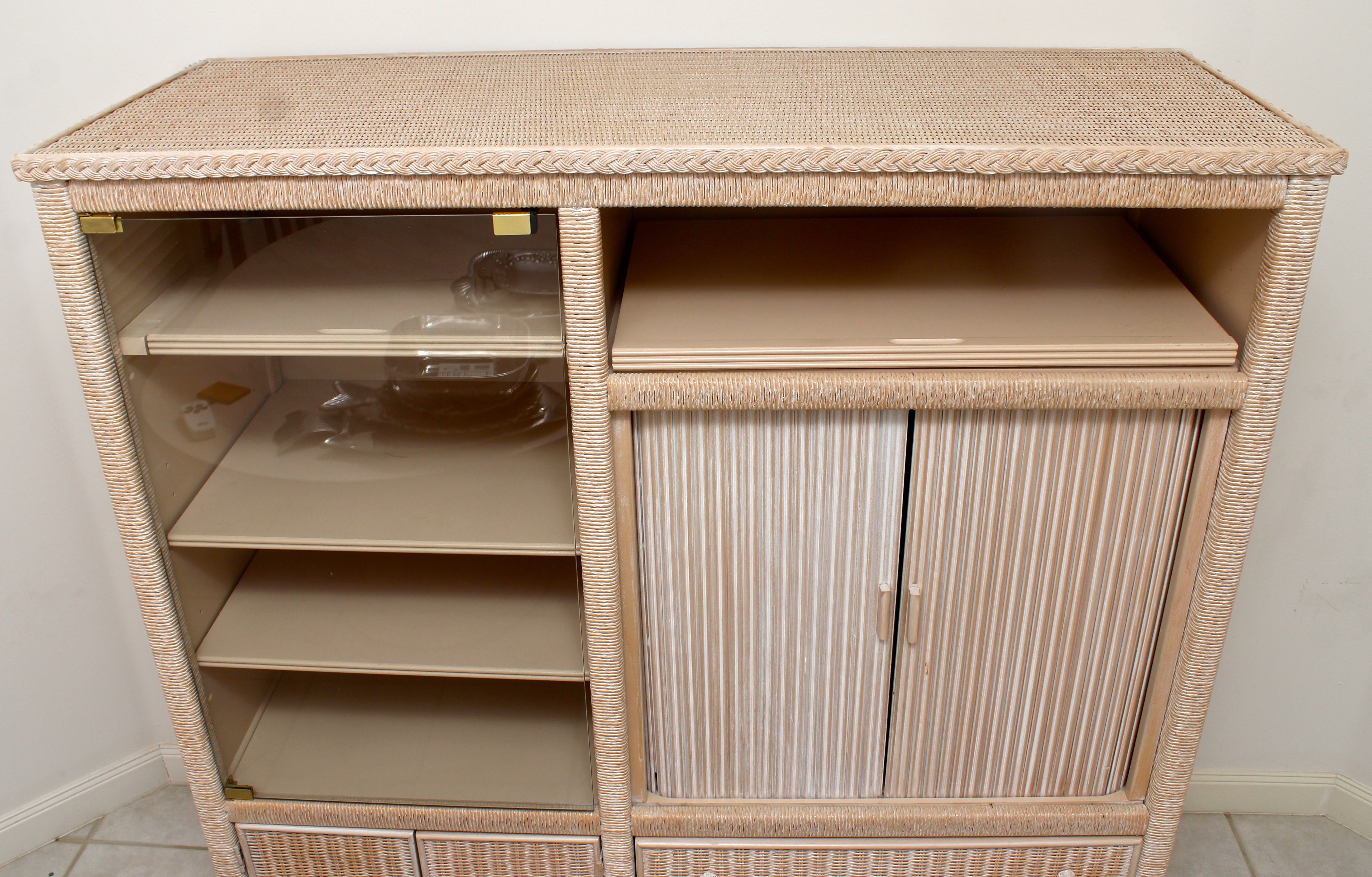 Wicker Entertainment Center by Lexington