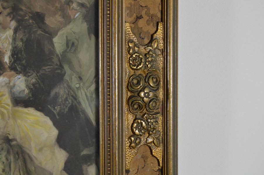 V. De Paredes Hand Colored Lithograph Print