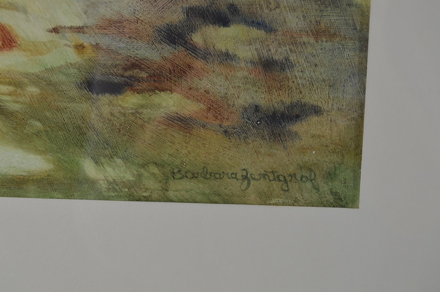 Barbara Zentgraf Watercolor Painting- Rocky Stream