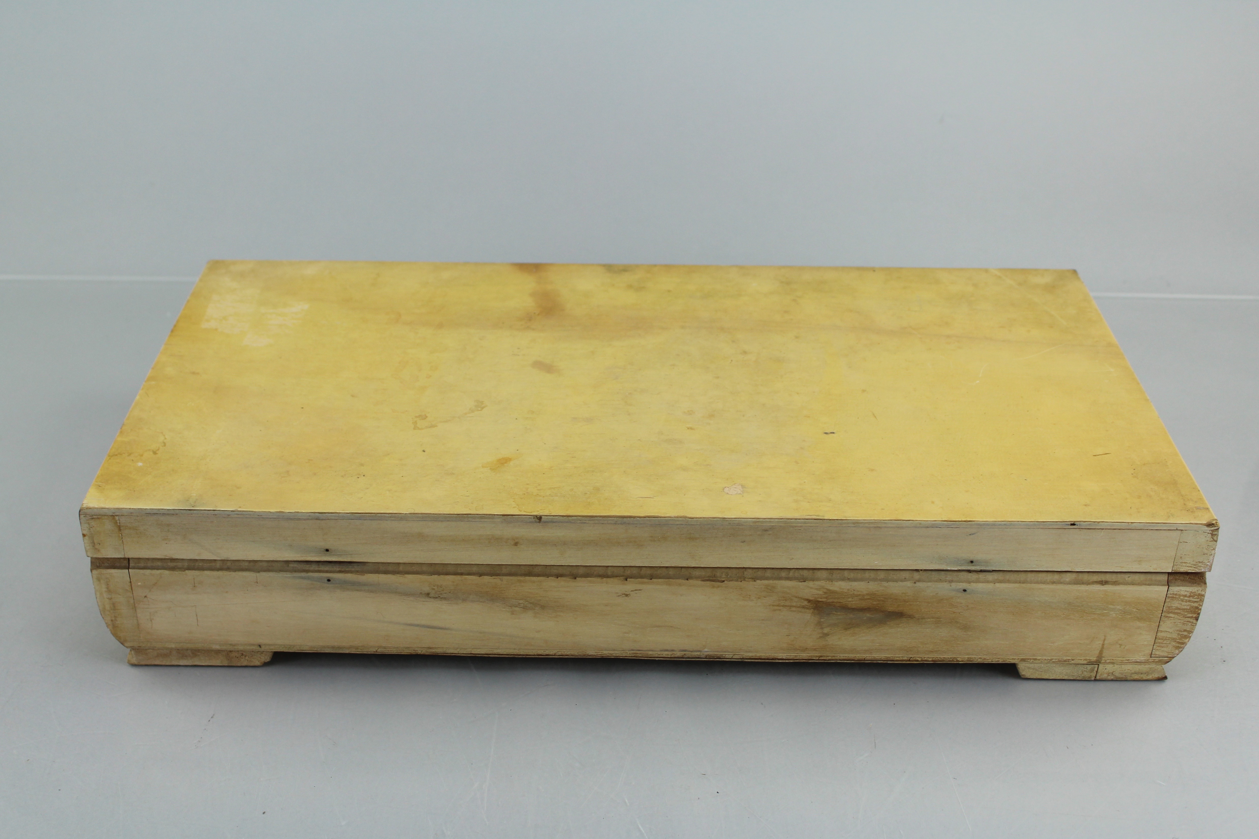 A W.M. Rogers and Son Silverplate Flatware Set in Pine Wooden Box