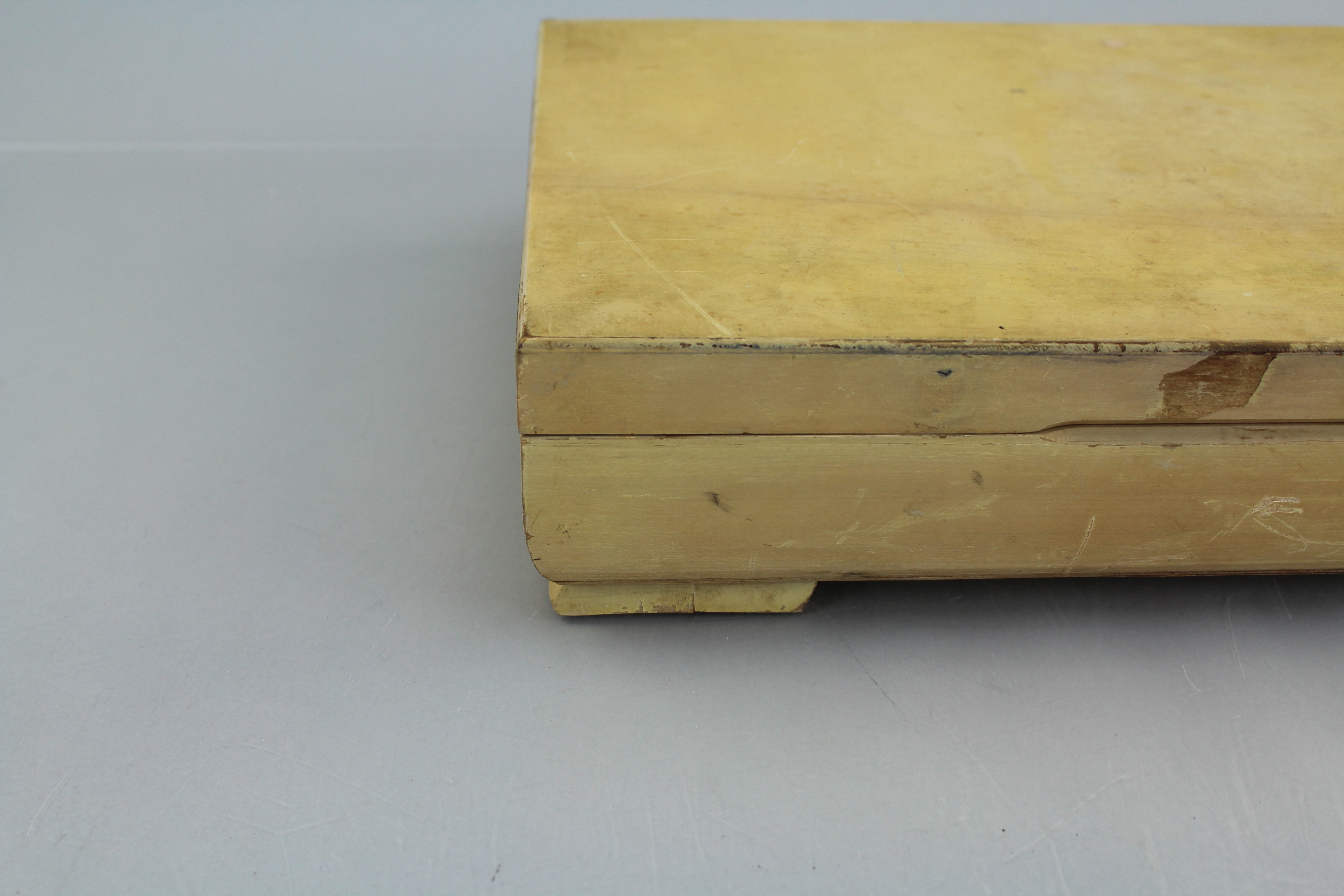 A W.M. Rogers and Son Silverplate Flatware Set in Pine Wooden Box