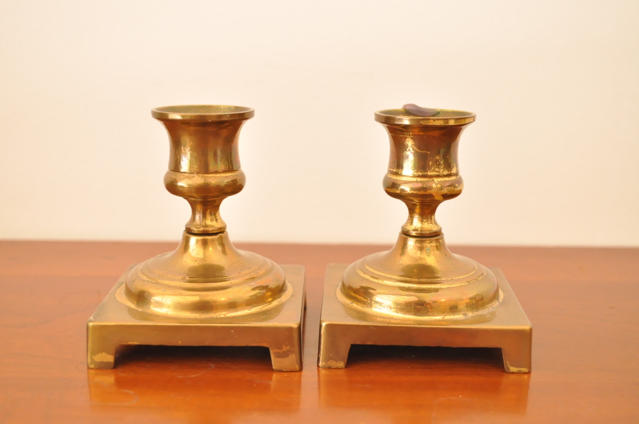 Brass Ash Receivers and Candle Holders