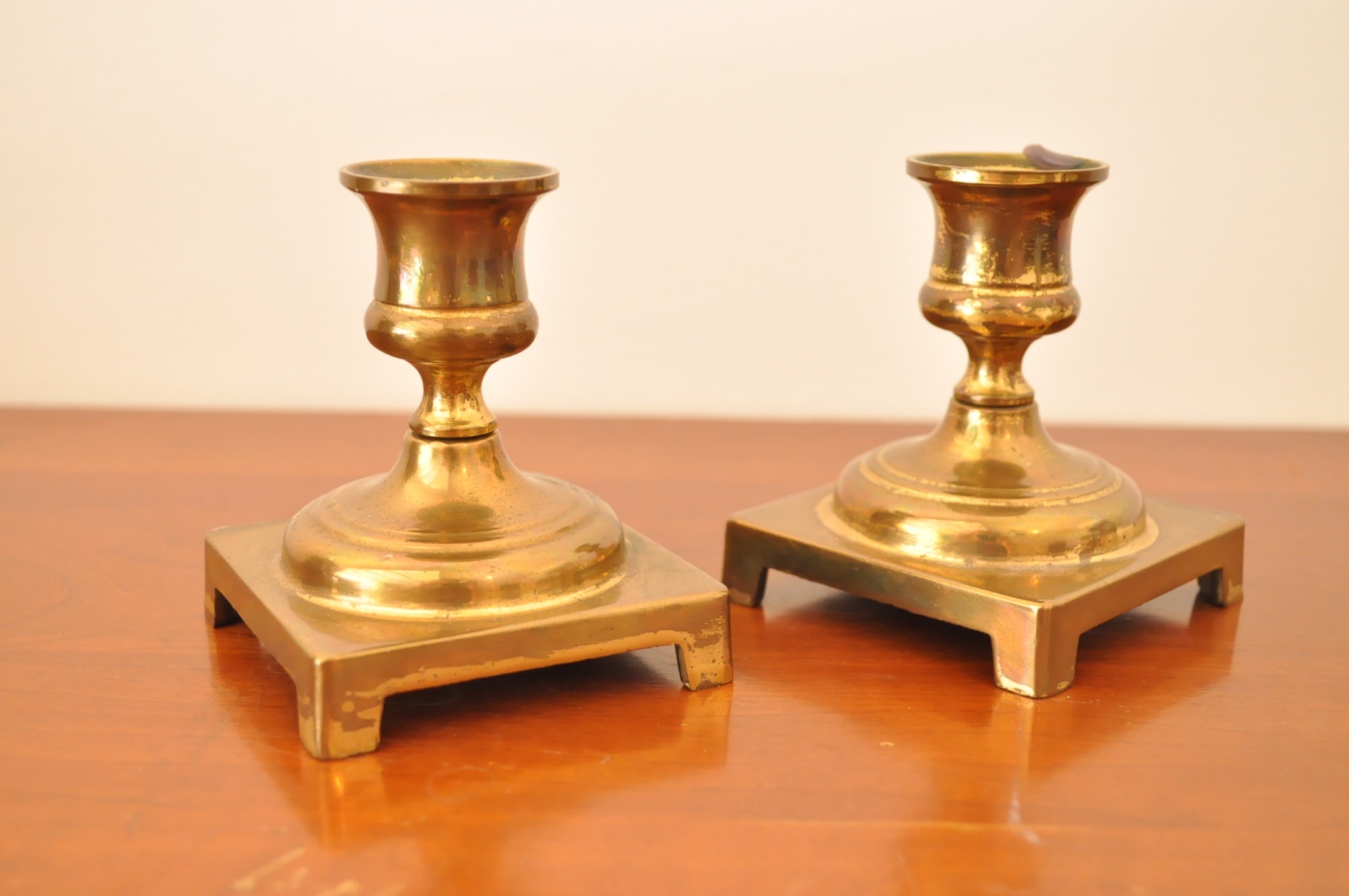 Brass Ash Receivers and Candle Holders