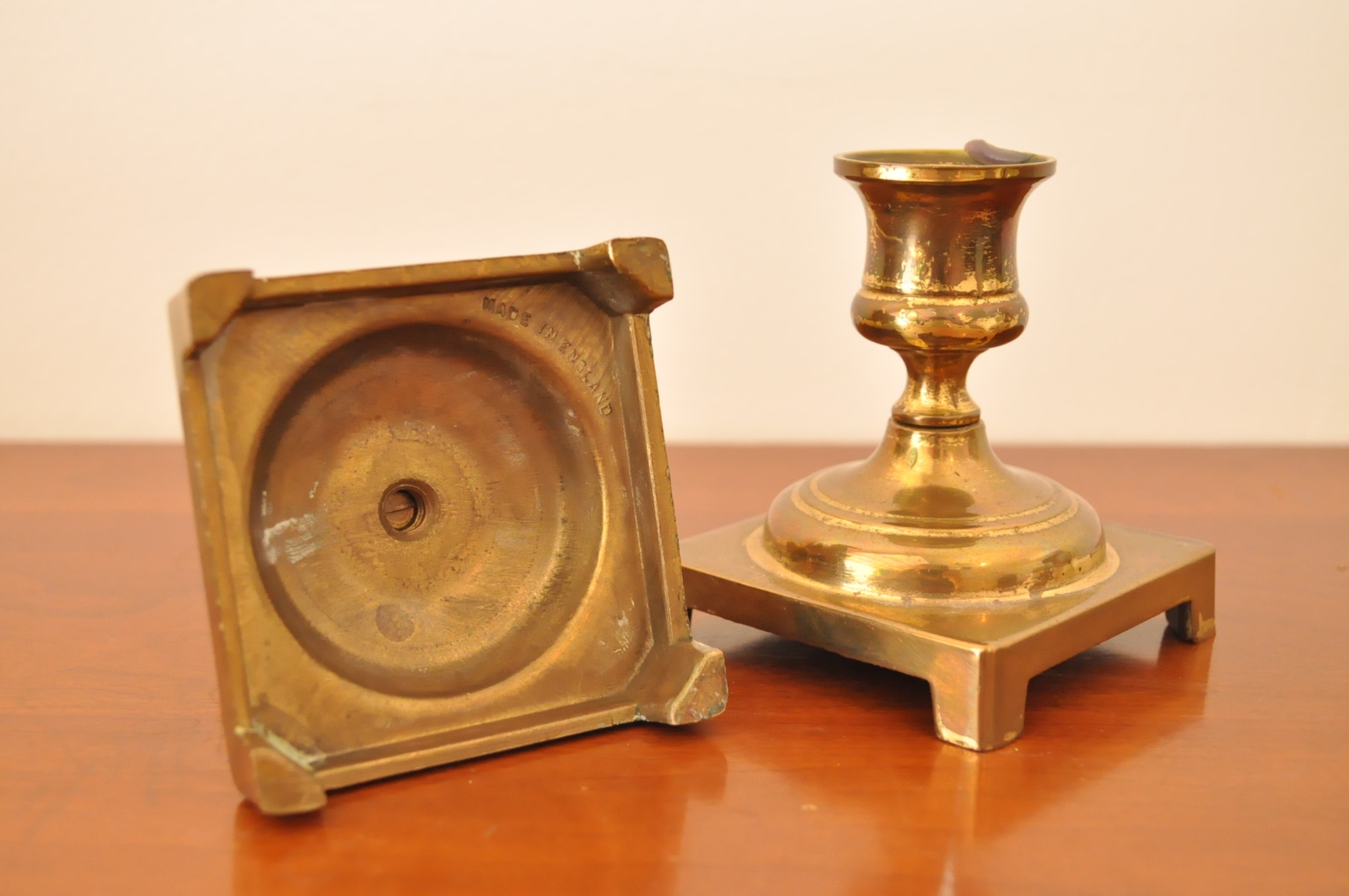 Brass Ash Receivers and Candle Holders