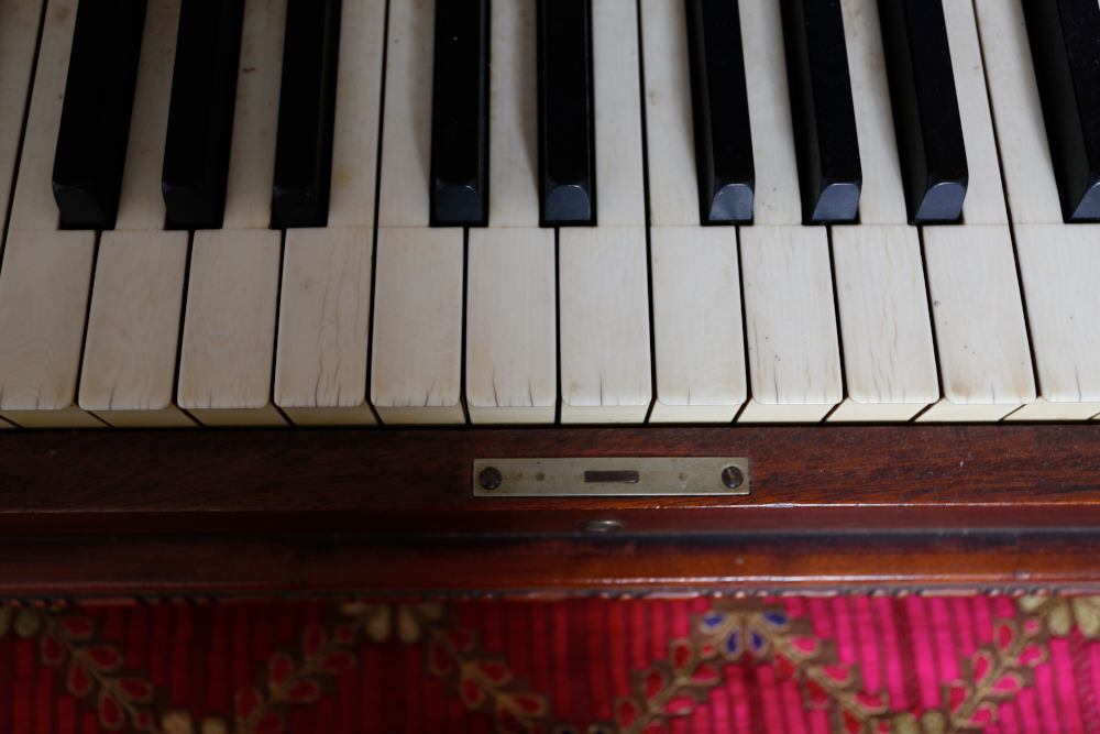 Antique Cornish Company Piano and Seat