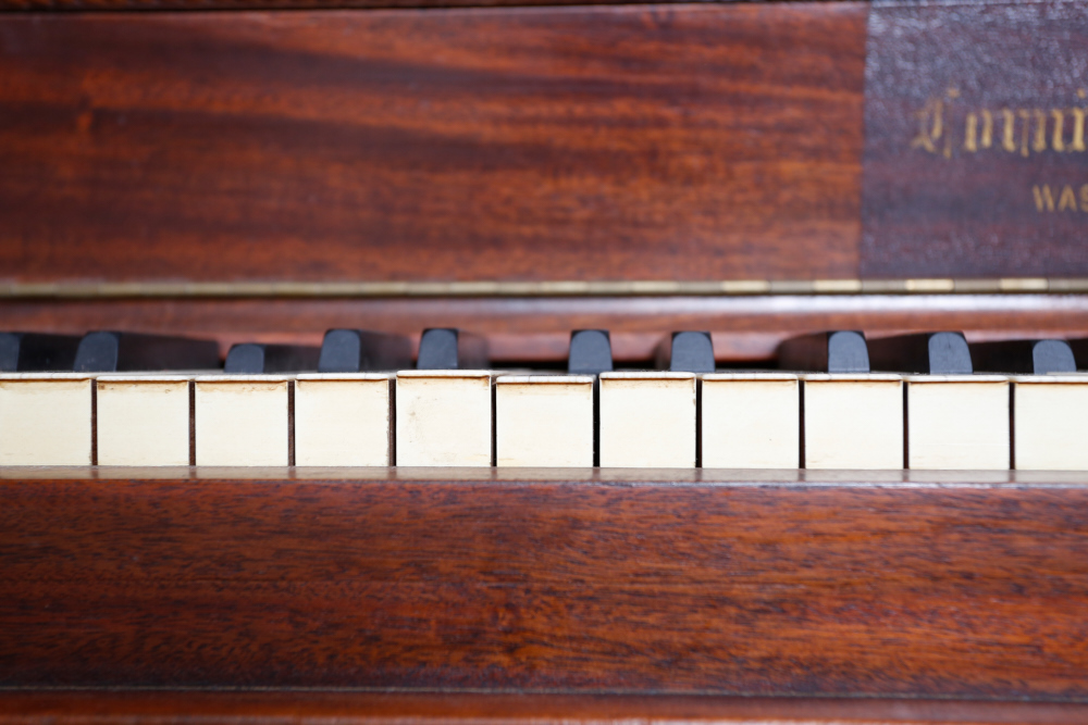 Antique Cornish Company Piano and Seat