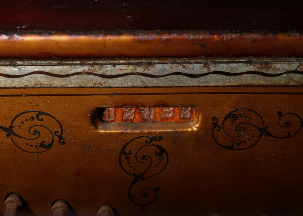 Antique Cornish Company Piano and Seat