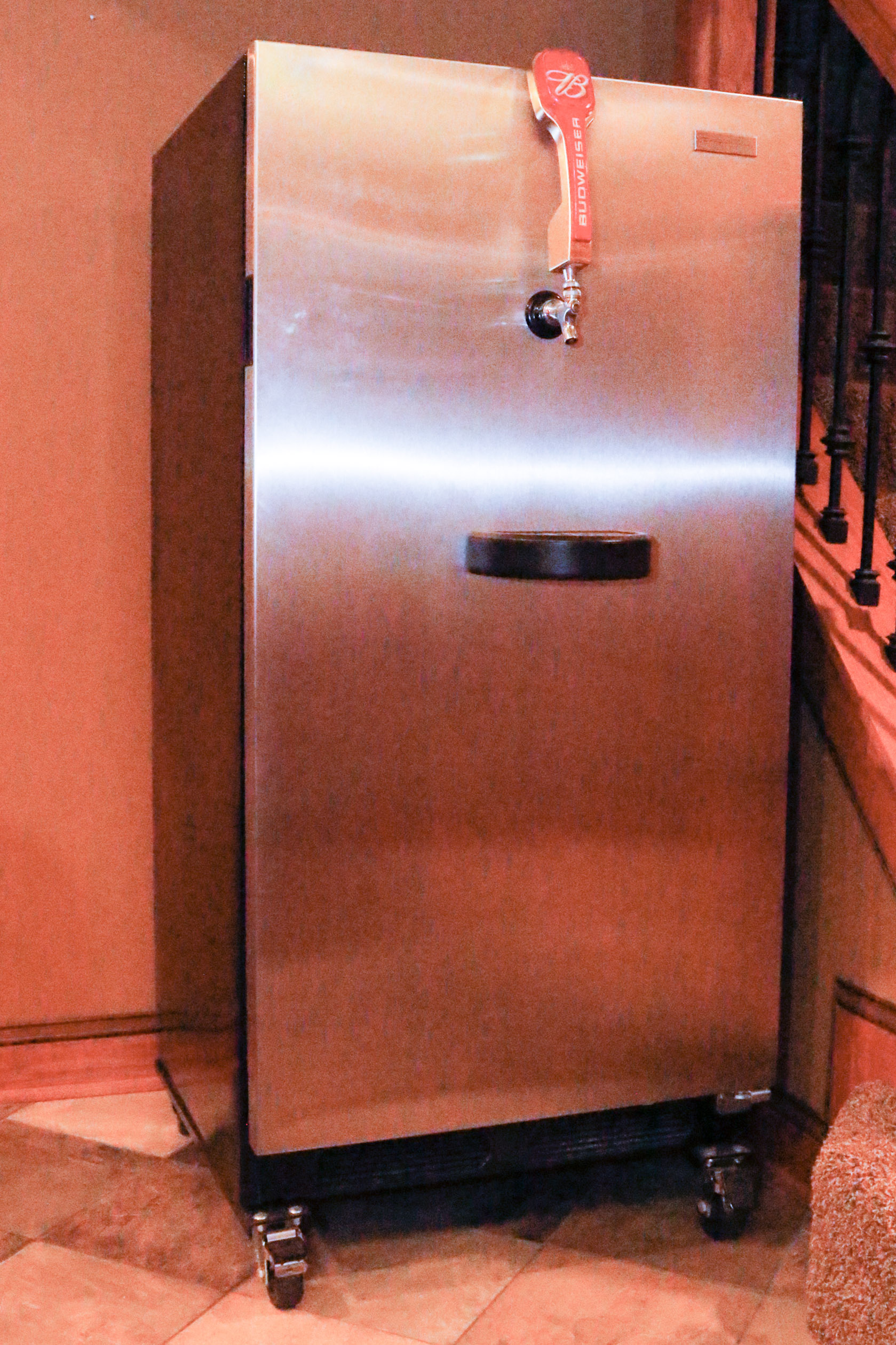 Frigidaire Kegerator with Budweiser Tap