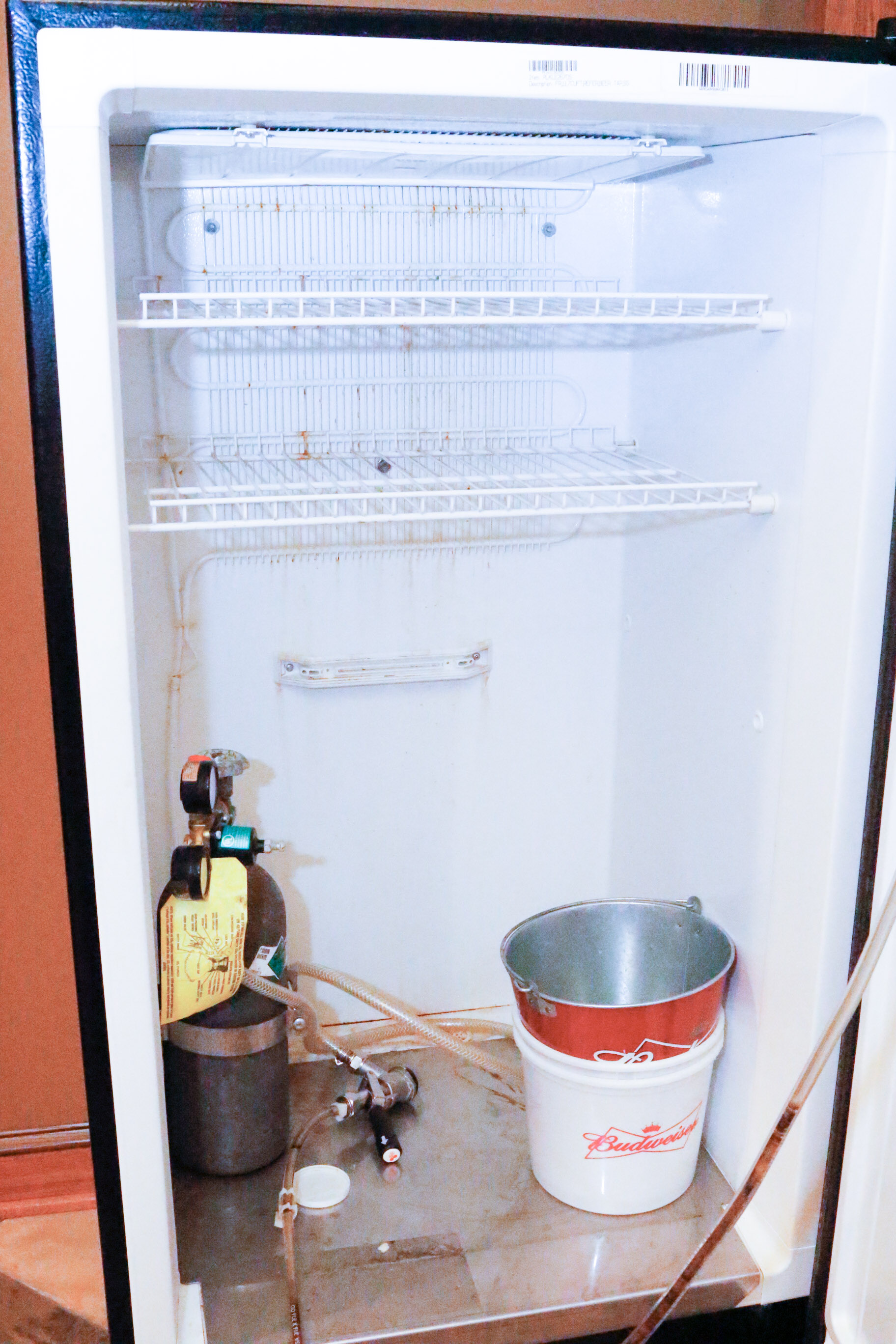 Frigidaire Kegerator with Budweiser Tap