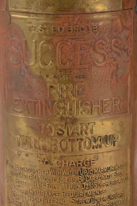 Vintage Copper Fire Extinguisher