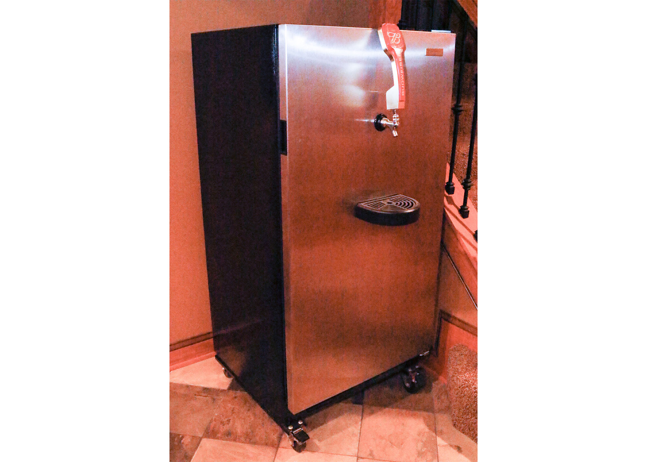 Frigidaire Kegerator with Budweiser Tap