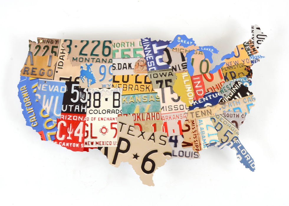US License Plate Map