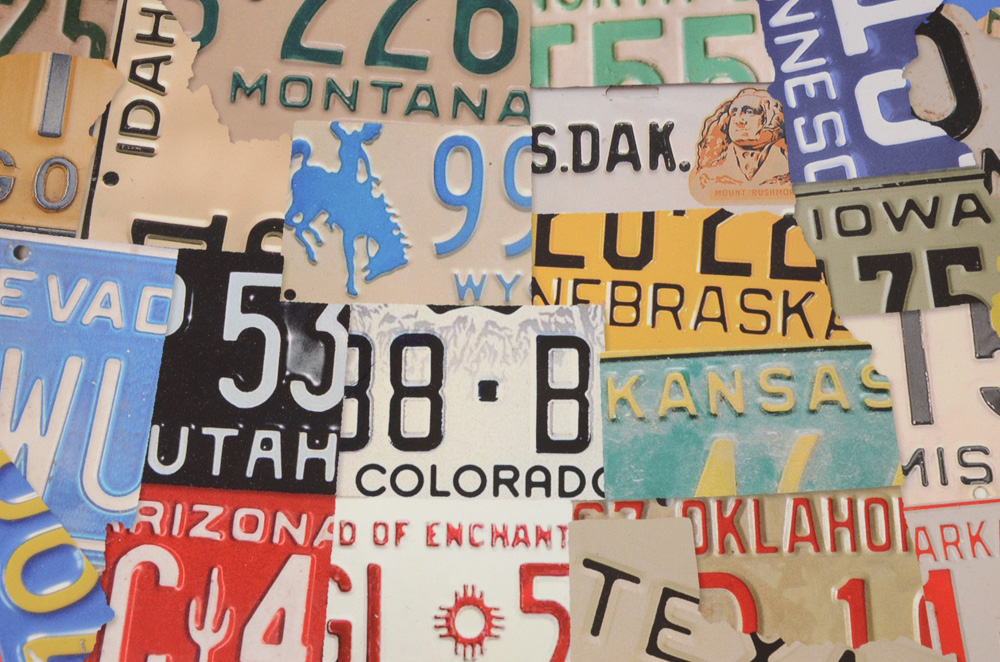 US License Plate Map