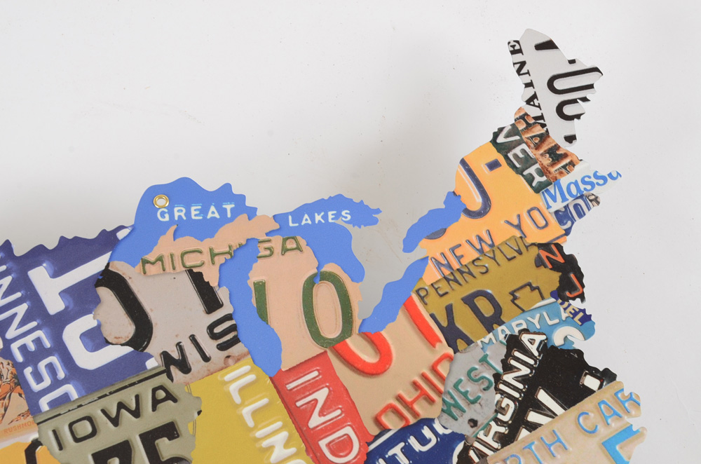 US License Plate Map