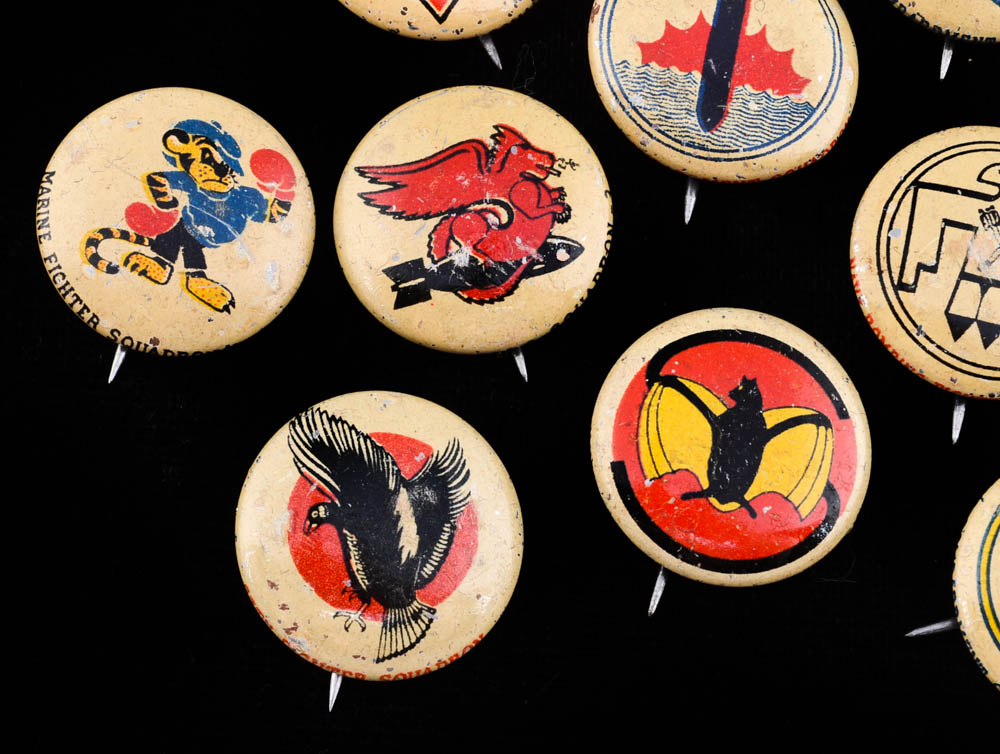 1943 Kellogg's Pep Military Premium Pins