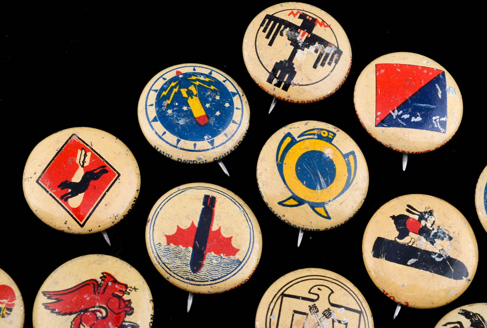 1943 Kellogg's Pep Military Premium Pins