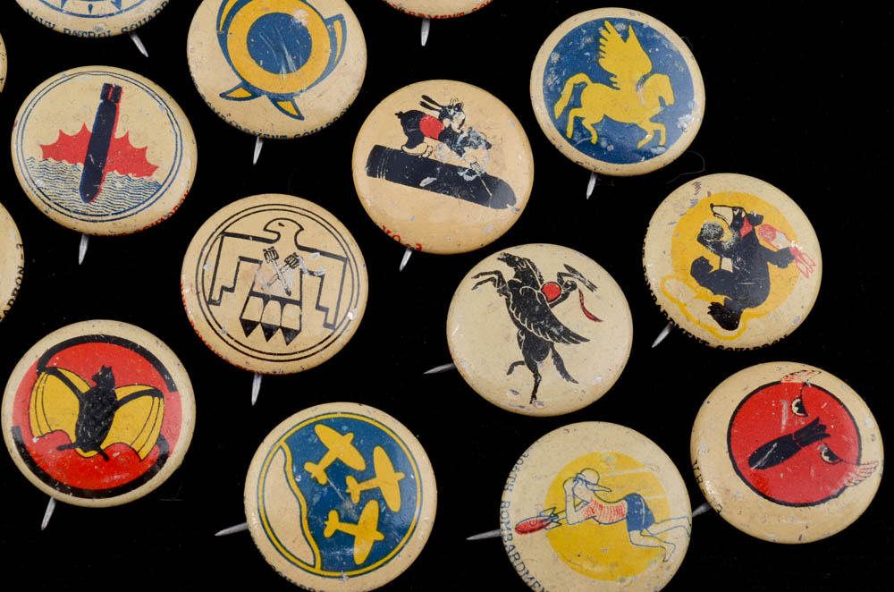 1943 Kellogg's Pep Military Premium Pins