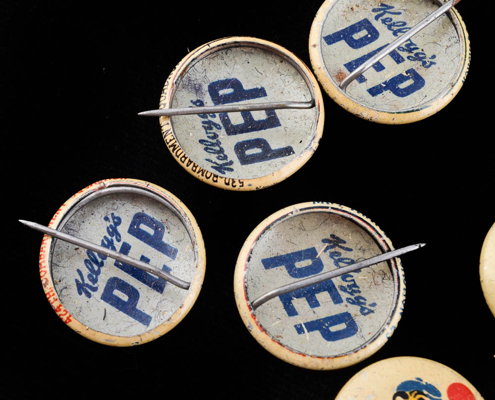 1943 Kellogg's Pep Military Premium Pins