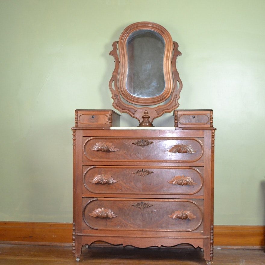 Victorian Marble Top Dresser