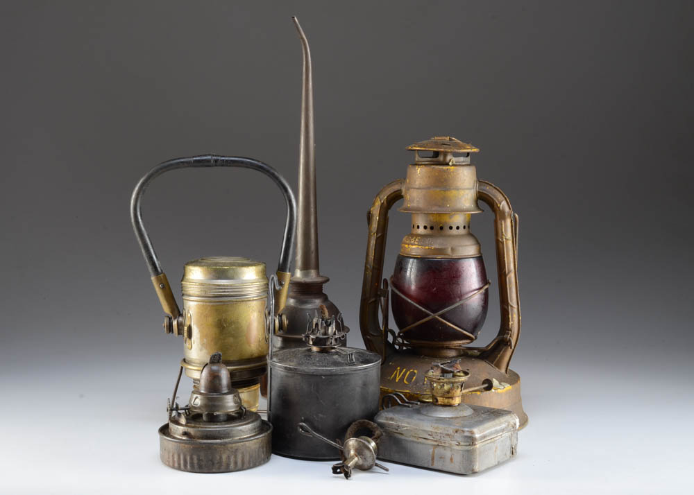 Vintage Railroad Lanterns and Parts Collection