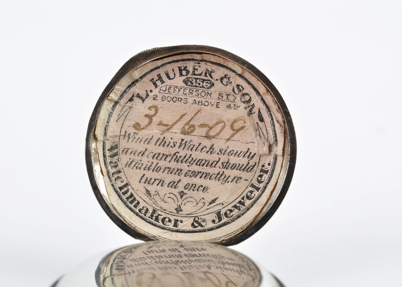 Ladies Sterling Silver Lady Racine Pocket Watch and Hook Pin