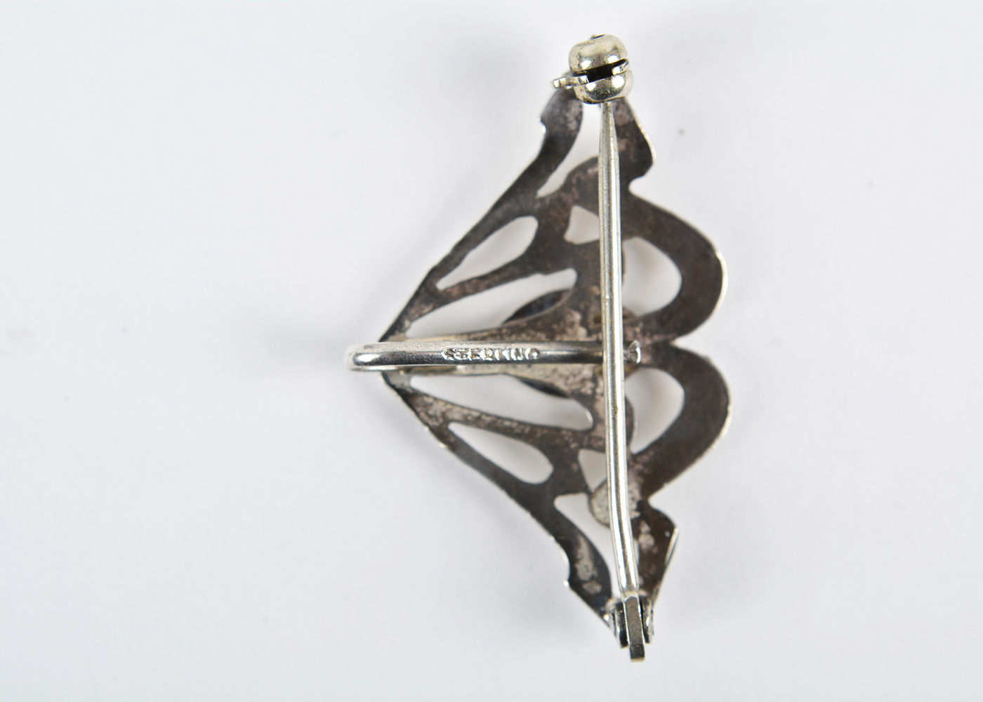 Ladies Sterling Silver Lady Racine Pocket Watch and Hook Pin