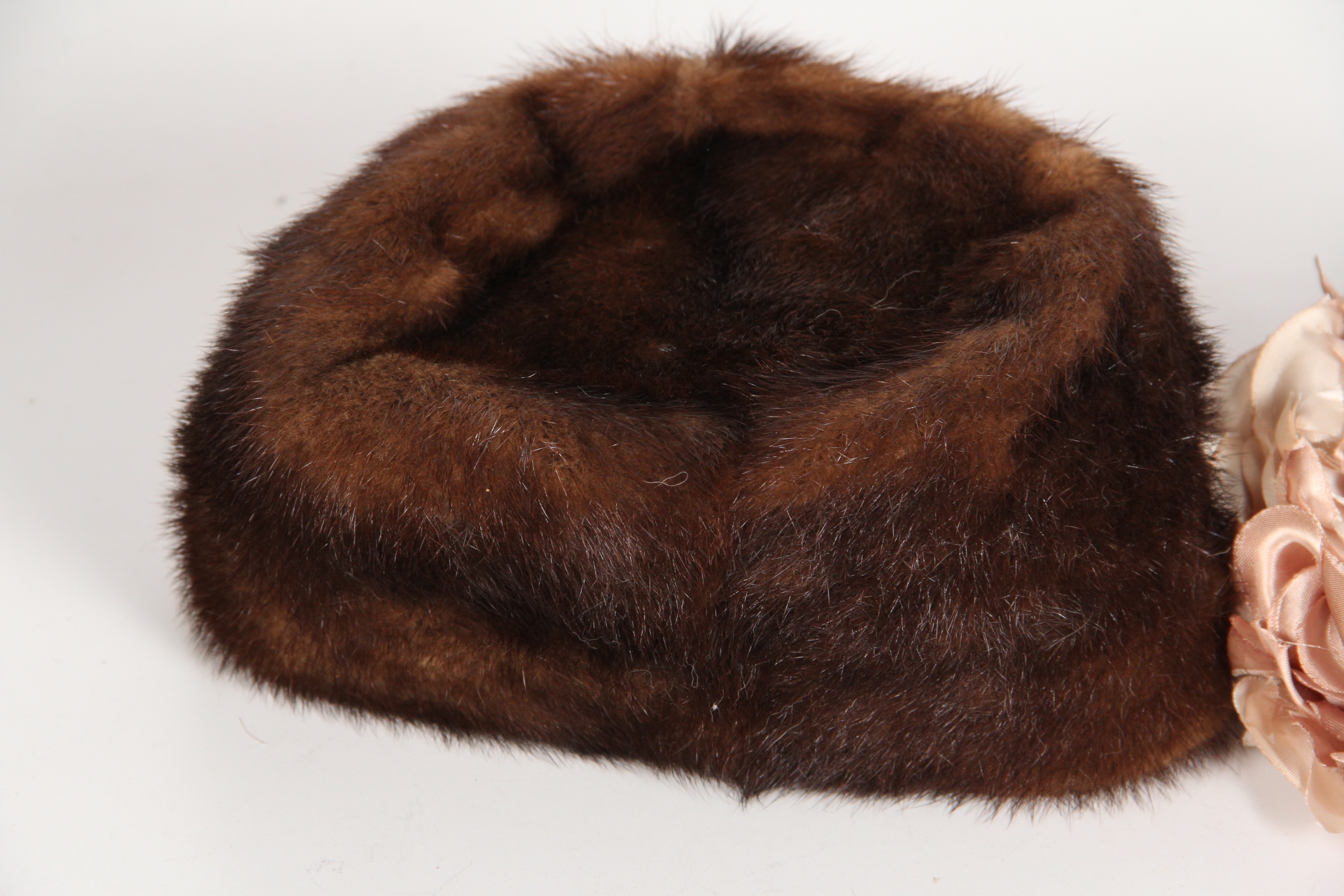 Mink Pillbox hat