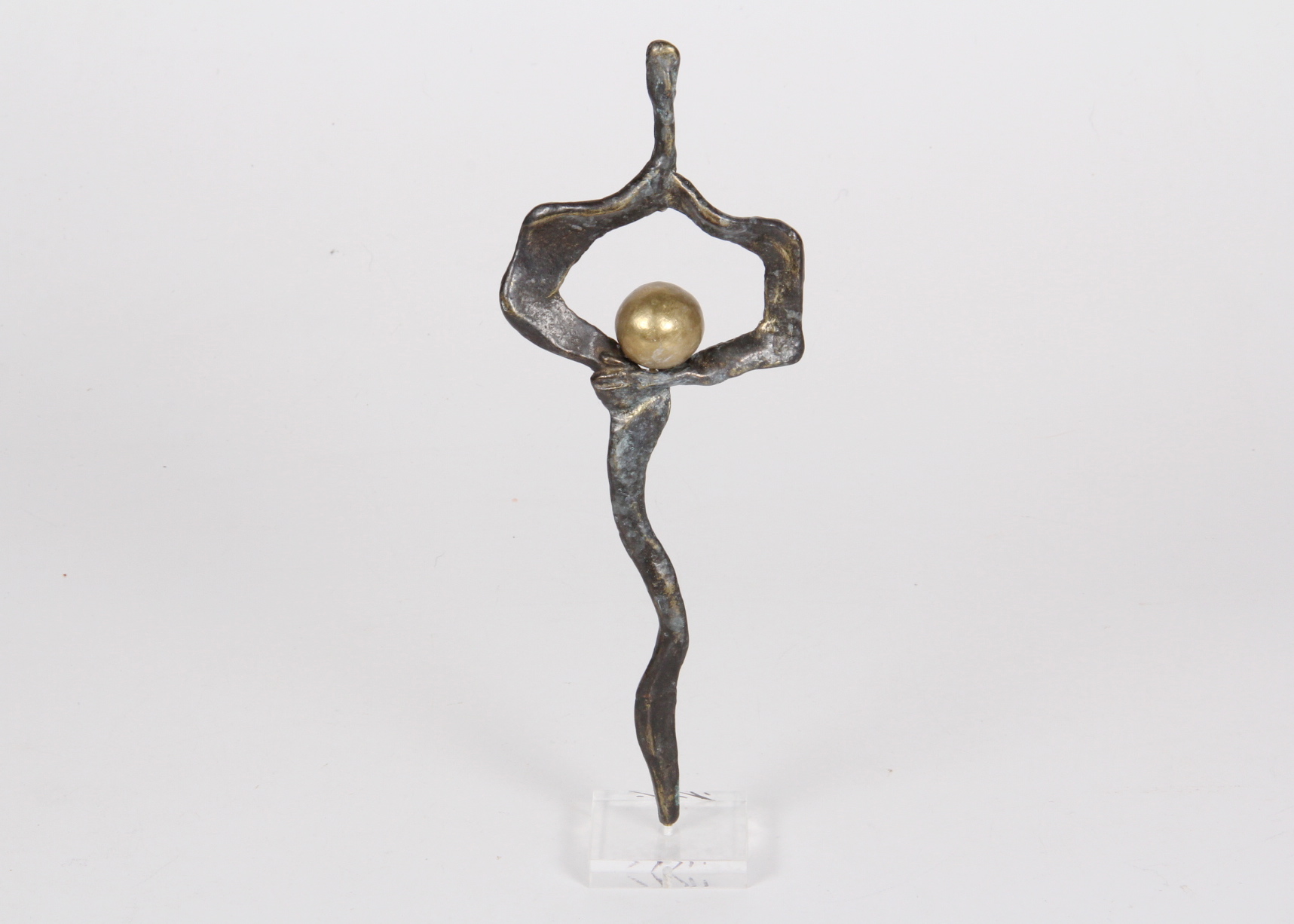 Signed Repose Metal Sculpture