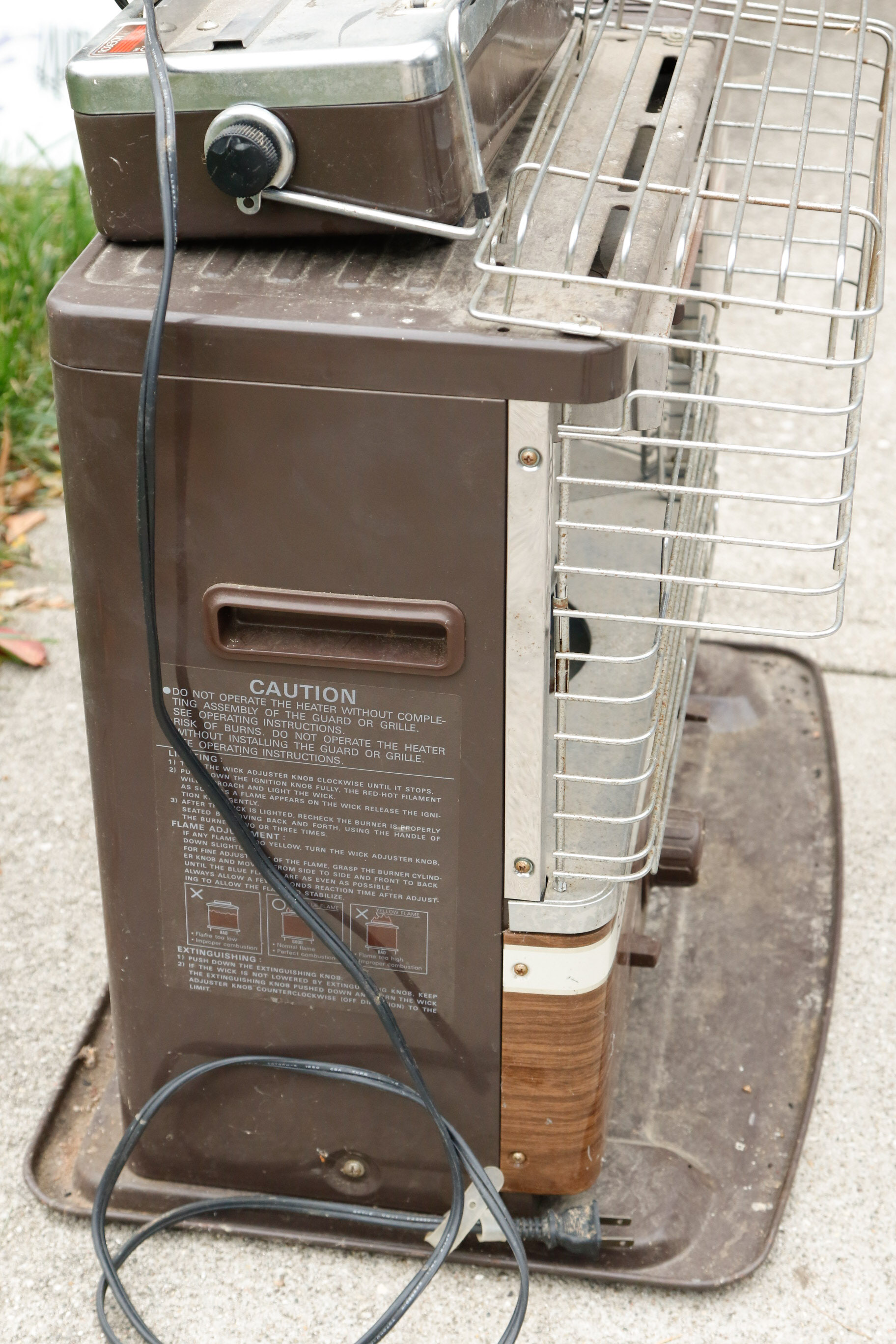 Triad of Vintage Kerosene Heaters By Robeson and Dyna-Glo