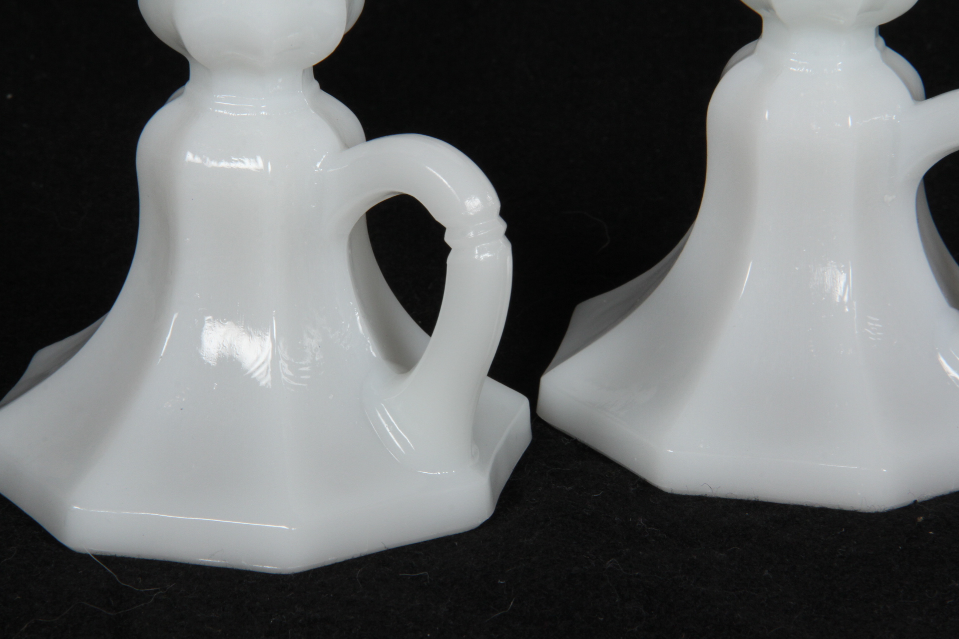 Vintage Milk Glass Candlesticks