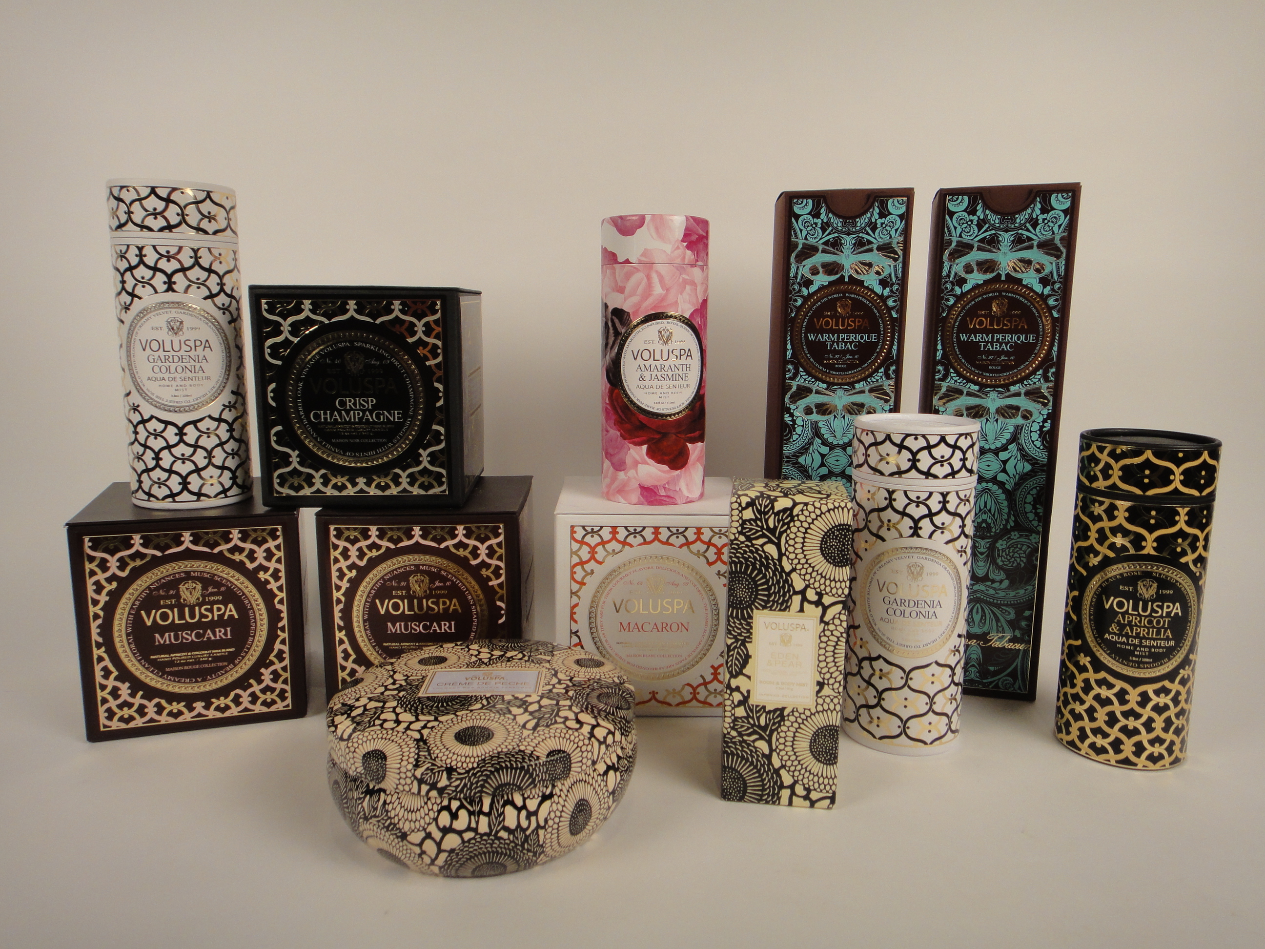 12 New Voluspa Candles and Body Mist